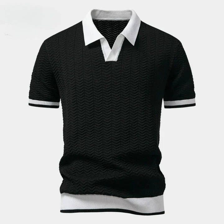 [Bundle Duo] Monaco Textured Knit Polo